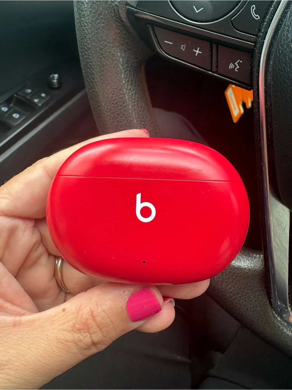 Beats by Dre Red True Wireless Earbuds with Charging Case